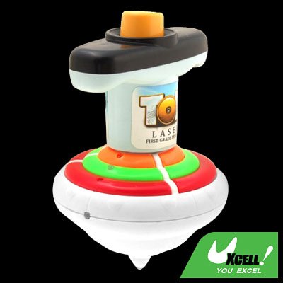 Funny Toy Colorful Flash Light Spinner Plastic Peg-Top
