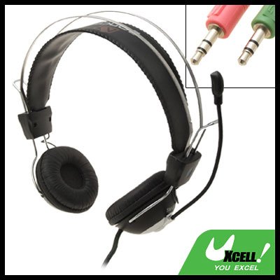 Headphone Microphone Headset Mic for Computer PC Skype MSN