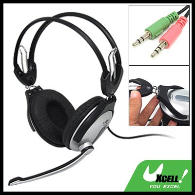 Multimedia PC Laptop Computer Stereo Headphone Headset with Microphone