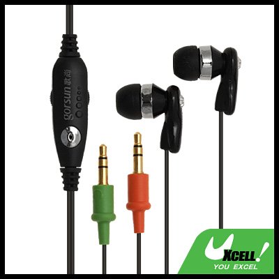 PC In Ear Headphone Headset Earphone w/ Microphone