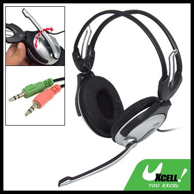 3.5mm Stereo Headphone with Mic for PC Computer Laptop