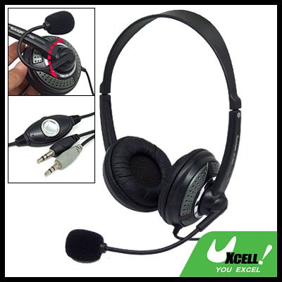 Stereo Headphone Headset w/ Mic for PC Computer Laptop