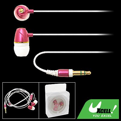 In-ear Rose Color 3.5mm Earphone for PC iPod MP4 MP3