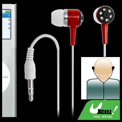 Rhinestone Decoration 3.5mm Earphone for iPod MP4 MP3 PC