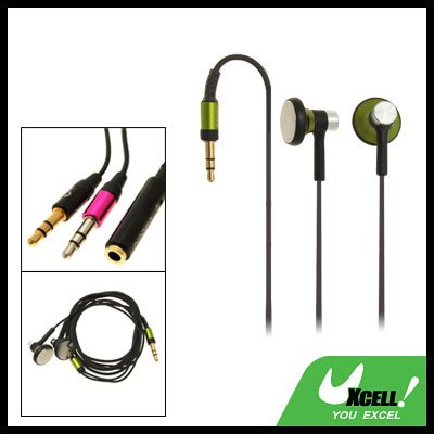 Stereo Earphone with 3.5mm Plug for MP3 MP4 Player PC