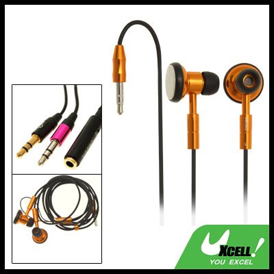 Stereo Necklace Earphone with 3.5mm Plug for PC MP3 MP4