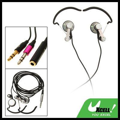 3.5mm Stereo Sports Earphone with Ear-Hook for MP3 MP4 PC