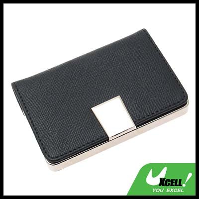 Black Graceful Leather Business Card Holder / Credit Card Case
