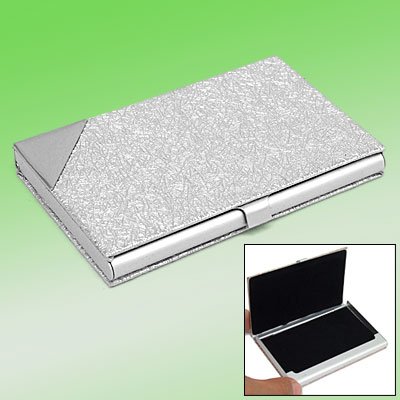 Silvery Aluminum Business Card Case w/anti-slip Surface