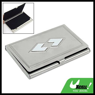 Stainless Steel Flocked Inner Name Business Card Holder Case