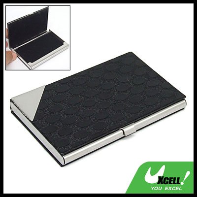 Black Paster Surface Stainless Steel Business Card Case