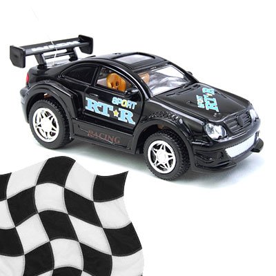 Toy - Radio Remote Control 1:52 Super Fast Racing Car - Black