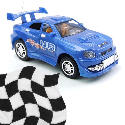 Toy - Radio Remote Control 1:52 Super Fast Racing Car - Blue