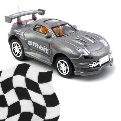 Toy - Radio Remote Control 1:52 Super Fast Racing Car - Metallic Gray