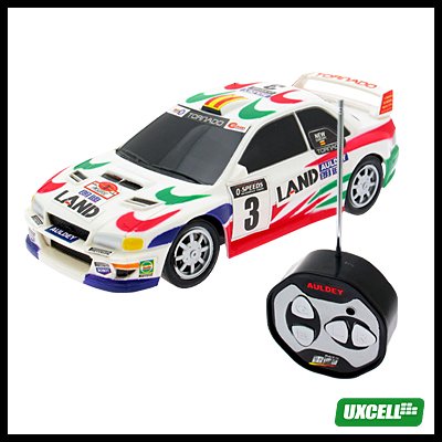 Toy Car - Mini Remote Control Mini Speed Racer Automobile - White