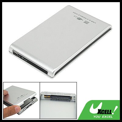 USB 2.0 Hard Drive Enclosure Case Box for 2.5" Inch SATA HDD