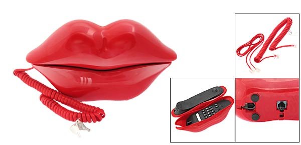 Marilyn Monroe Red Lips Telephone Phone Red