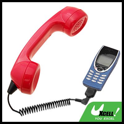Traditional Talky Telephone Handset Microphone for Ericsson T29 Nokia 8250 3210 Red