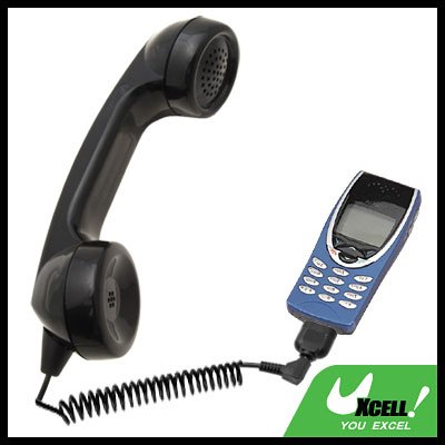Traditional Black Talky Telephone Handset Microphone for Ericsson T29 Nokia 8250 3210