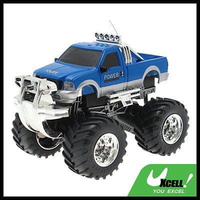 Toy - Radio Remote Control RC Power Cross-country 4x4 Racing Car-Blue