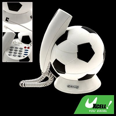 Ideal Home Desk RJ11 Football Shaped Plastic Telephone