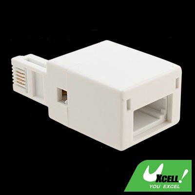 UK Telephone Socket to RJ11 Plug Adapter
