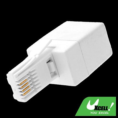 RJ11 Socket - UK Telephone Plug Modem Converter Adapter