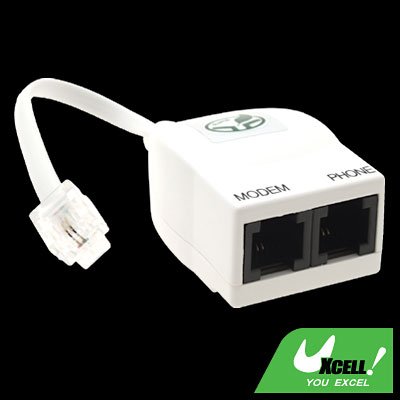 Telephone RJ11 Line ADSL Modem Micro Filter Splitter