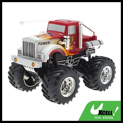 Toy - Radio Remote Control RC 4x4 Cross-country Convoy Racing Car-Red