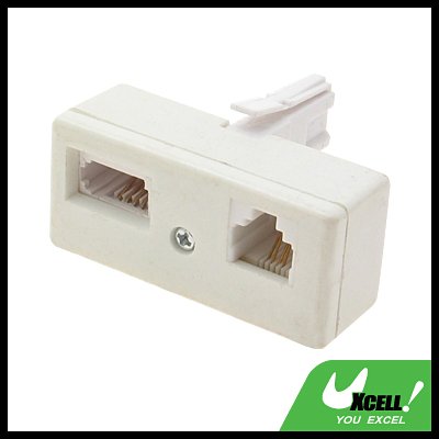 Telephone-Modem Phone 2 in 1 Line Splitter