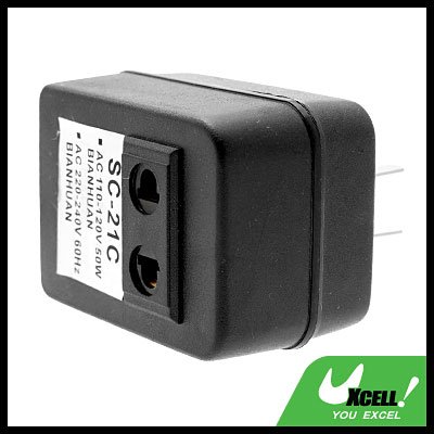AC Electricity Voltage-up Transformer Converter Adapter 50W - Black