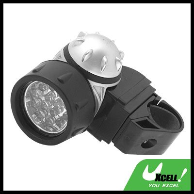 14 LED Bike Bicycle Headlamp Torch Lamp - Black & Silver