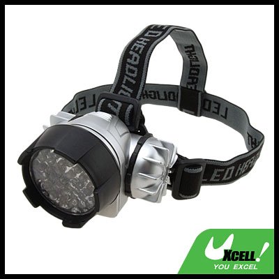 44 White LED Head Flashlight Headlamp with Head Strap