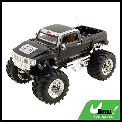 Toy - High Speed 2 LED Radio Control Racing RC Car Pickup Truck Black