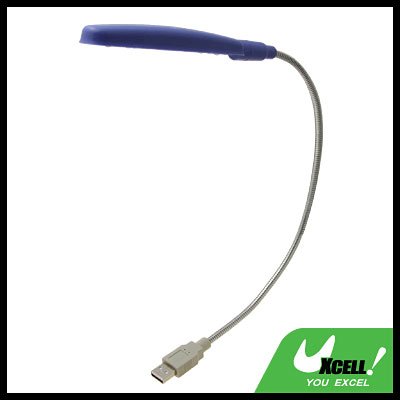 Blue USB 7 LED Notebook Laptop Reading Lamp Light