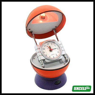 Novelty Desk Lamp & Clock (NO.2245B) - Red basketball