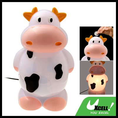Desk Reading Lamp Cartoon Cow Piggy Bank Home Decor
