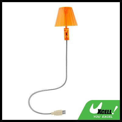 USB Desktop Computer PC Lamp Metal Curly Neck