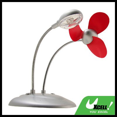 3 LED Lamp & USB Fan for Notebook PC laptop Desktop