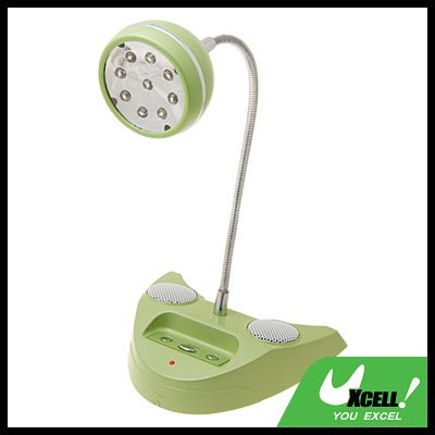 9 LED Desk Lamp + Mini Computer Sound Speakers Box