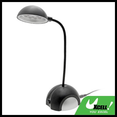 15 LED Lights USB Stem Desk Table Lamp Light Black