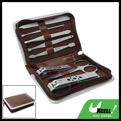 Nail Clippers Scissors File Tweezers Manicure Pedicure Set