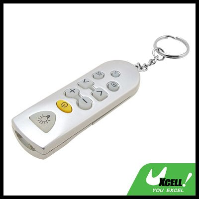 Sliver Mini Universal TV Remote Control Key Chain