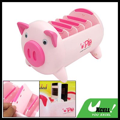 Lovely Pig Box TV Video DVD VCR Remote Control Holder Organizer