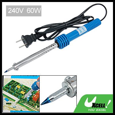 60W Blue Handle Electric Nichrome Heater Soldering Iron Tool