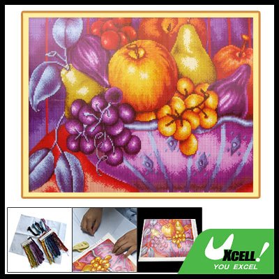 Fruit Pattern Counted Cross Stitch Cross-Stitch Kit