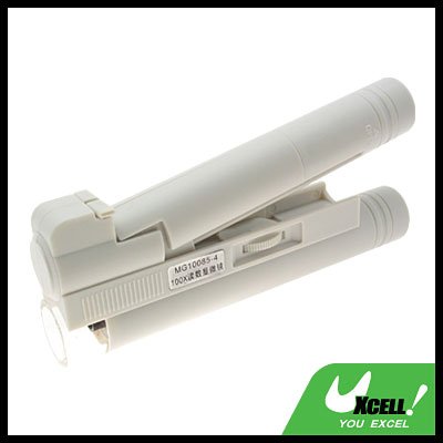 Pocket LED Illuminated 100X Microscope Magnifier with Scale
