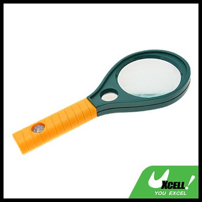 90mm Dia 3x 6x Mineral Glass Magnifier Magnifying Glass With Compass@
