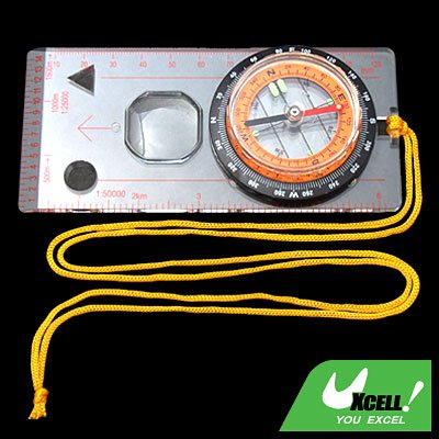 Map Magnifier Compass with Neck Strap