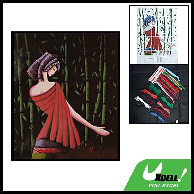 Lady & Bamboo Counted Cross Stitch Cross-Stitch Kit